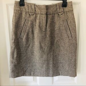 CONTEMPORARY EDGE wool blend gray winter business casual pencil skirt Size 4